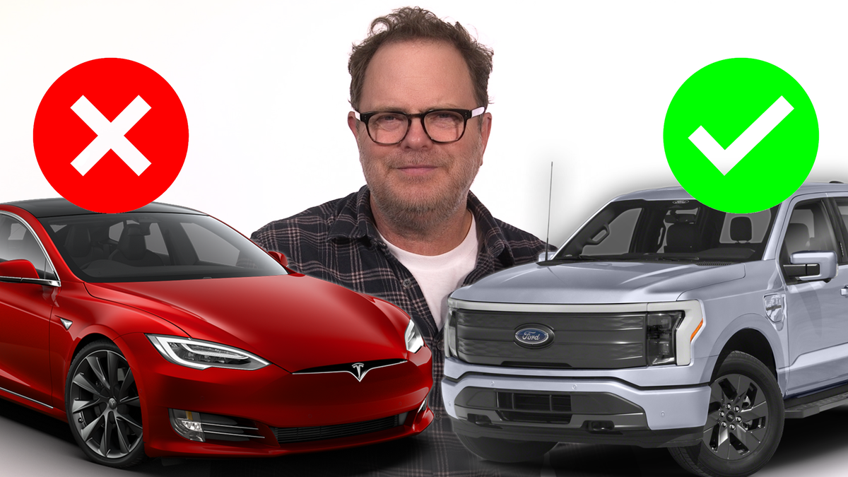 Rainn Wilson is Tired of Tesla and its Yoke