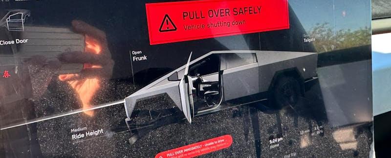 Tesla Cyberbeast Glitch Strands Truck After Just 21 Miles