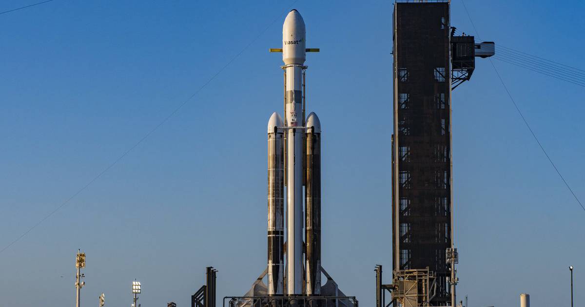 SpaceX Falcon Heavy set for launch near sunset over the Space Coast