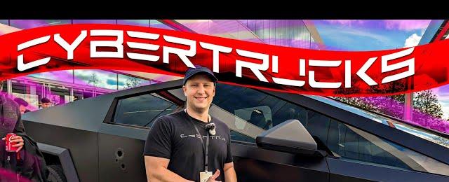 Famous Cybertrucks at Tesla Gigafactory Texas!