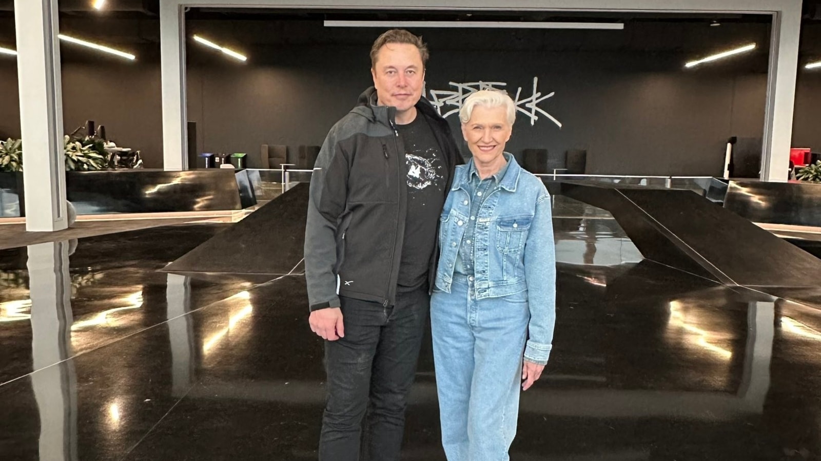 Elon Musk's Texas Tesla gigafactory gets a visit from his mother: ‘Utterly fabulous’