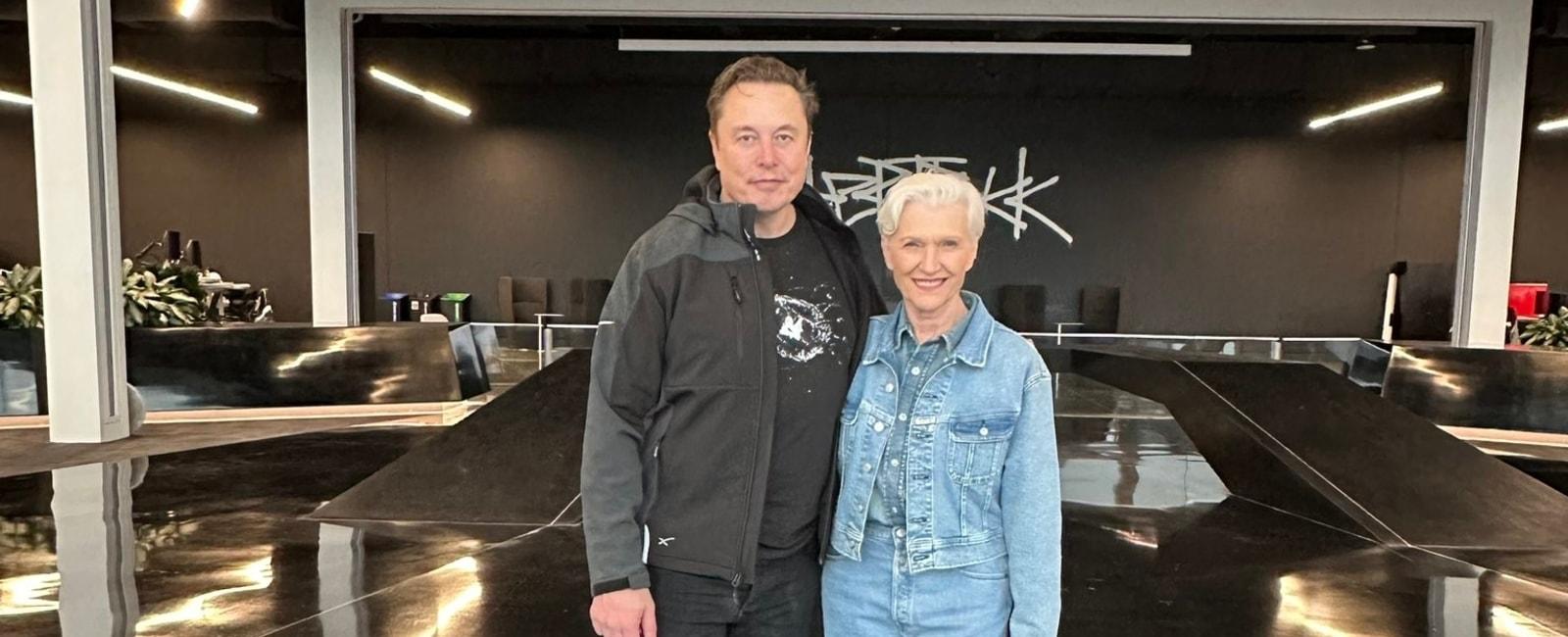 Elon Musk's Texas Tesla gigafactory gets a visit from his mother: ‘Utterly fabulous’