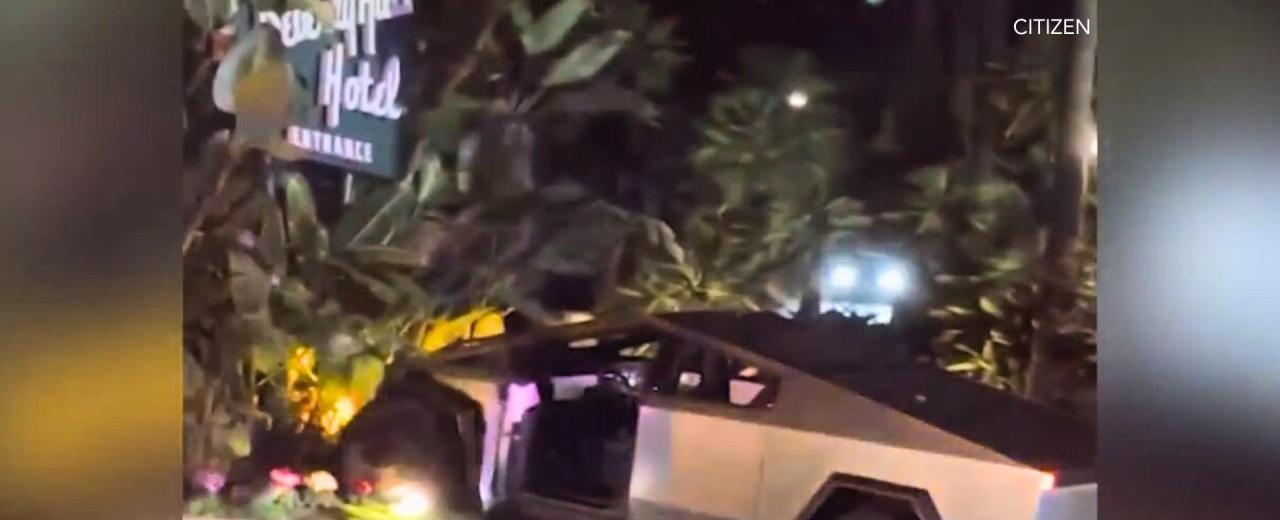 Speed a factor in Tesla Cybertruck crash into Beverly Hills Hotel: police