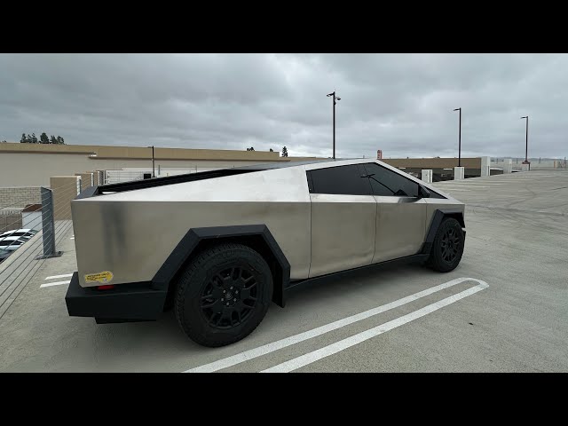 2024 Tesla Cybertruck Charging Electric Vehicle at Third Party Charging Station!