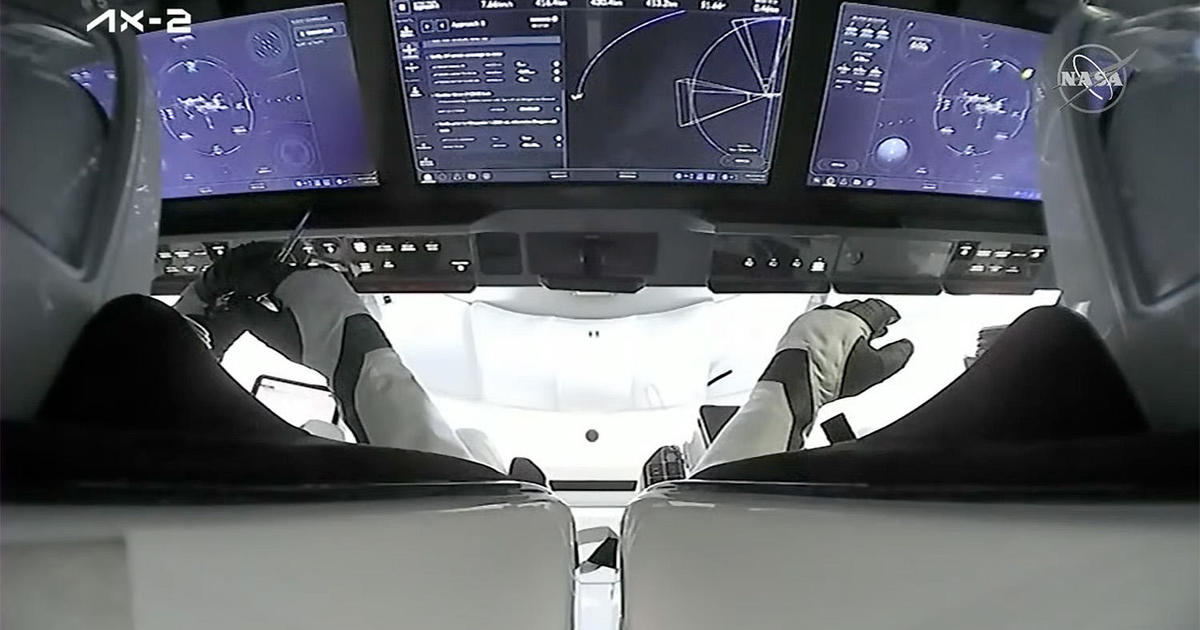 SpaceX Crew Dragon capsule carries 4 commercial astronauts to space station