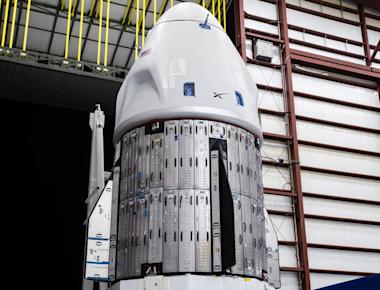 SpaceX Dragon capsule arrives at pad for Ax-3 astronaut launch