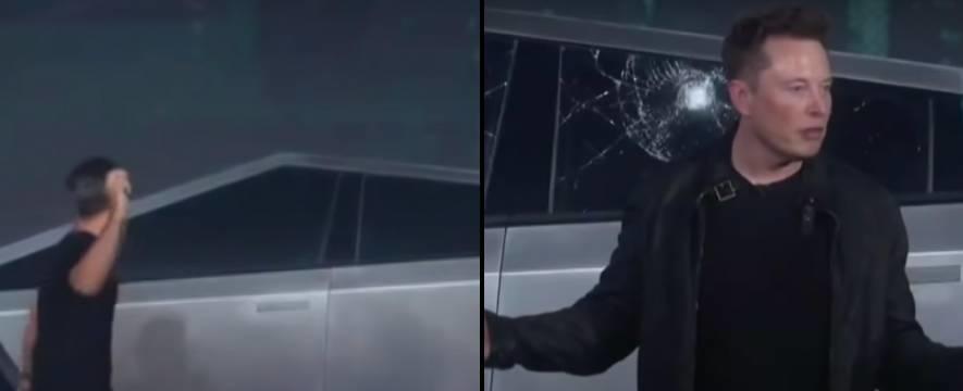 Elon Musk broke a Tesla Cybertruck window while proving how indestructible they were