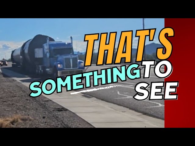 How SpaceX Transports Falcon 9 Rocket Booster through Quartzsite Arizona