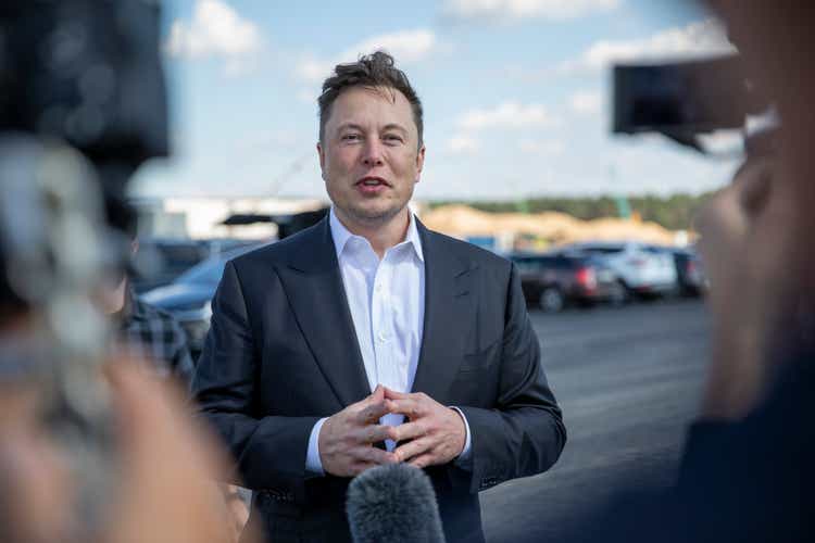 Elon Musk pays visit to Tesla gigafactory in Germany hit by arson attack