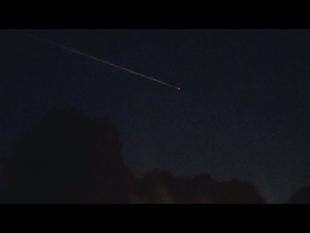 SpaceX Dragon Capsule Seen Streaking Across Oklahoma Night Sky