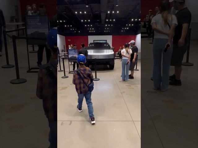 Tesla CyberTruck in Tesla Showrooms | UTC, San Diego | #cybertruck #tesla #sandiego #shorts
