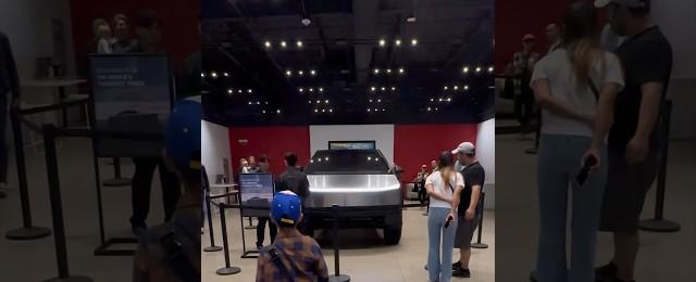 Tesla CyberTruck in Tesla Showrooms | UTC, San Diego | #cybertruck #tesla #sandiego #shorts