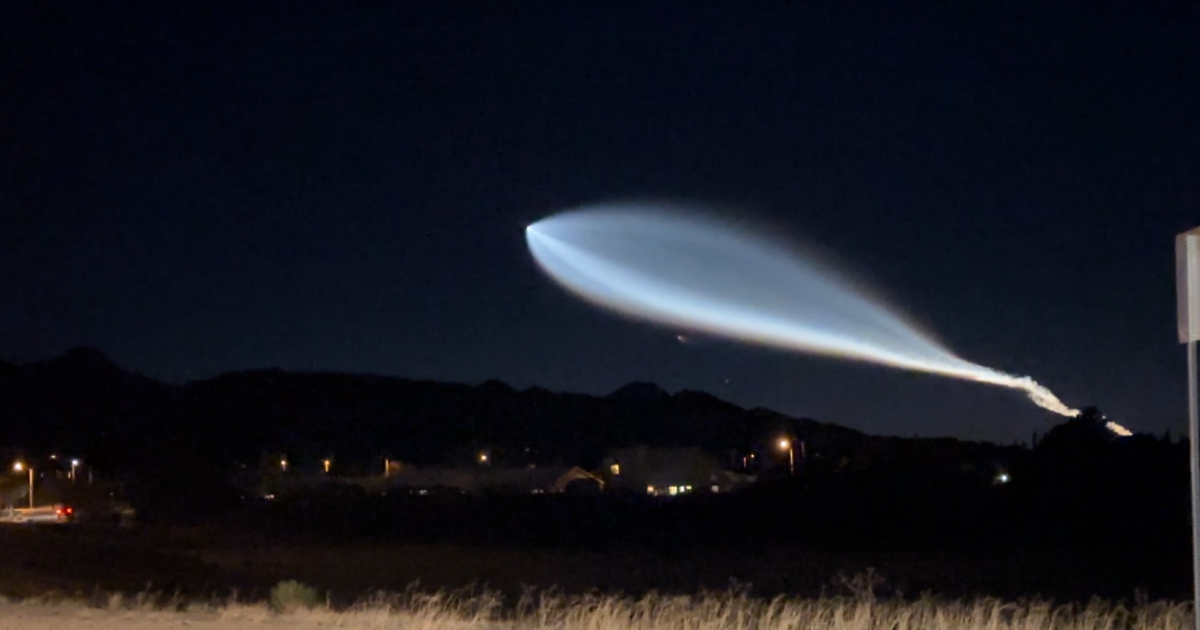 SpaceX launch visible across Tucson
