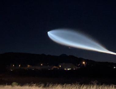 SpaceX launch visible across Tucson