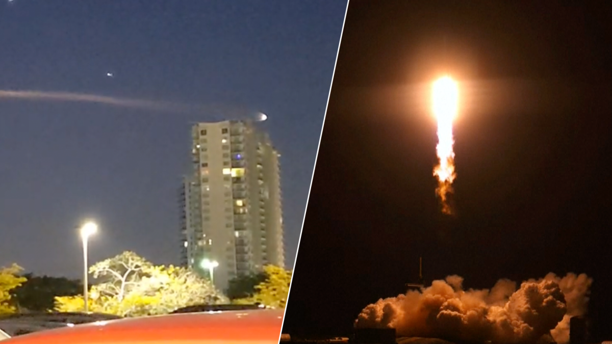 Rocket Launch in Florida: SpaceX Falcon 9 Heavy Leaves Cape Canaveral