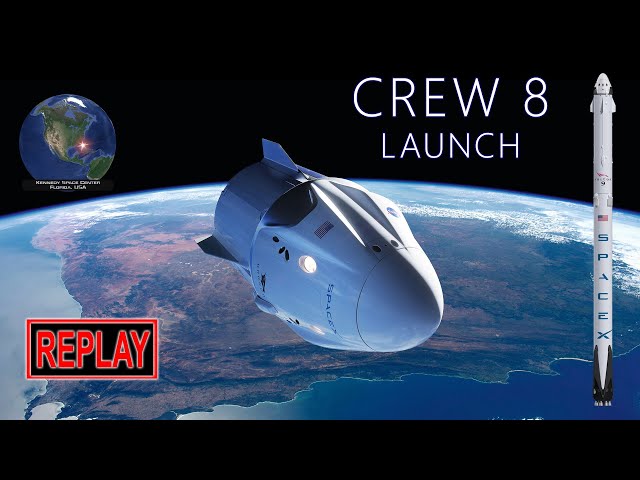 LIVE [4K]: Crew-8 launch to ISS on SpaceX Crew Dragon! (3 Mar 2024)