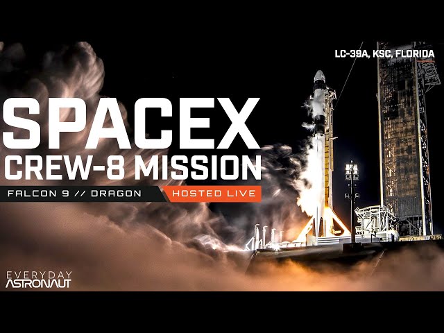 Watch SpaceX Launch 4 Humans for NASA on a brand new booster!