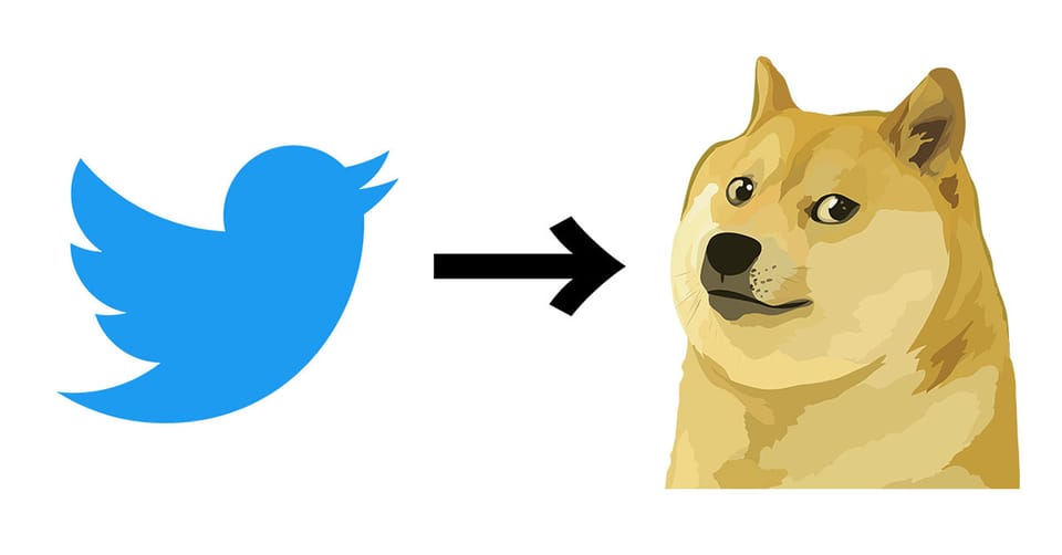 Elon Musk 將 Twitter 圖示更換為 Dogecoin 柴犬標誌