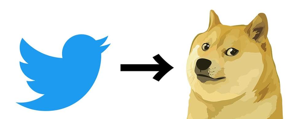 Elon Musk 將 Twitter 圖示更換為 Dogecoin 柴犬標誌