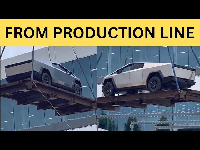 This Is The 1st Cybertruck Off The Production Floor Appearing To Tesla Shareholders