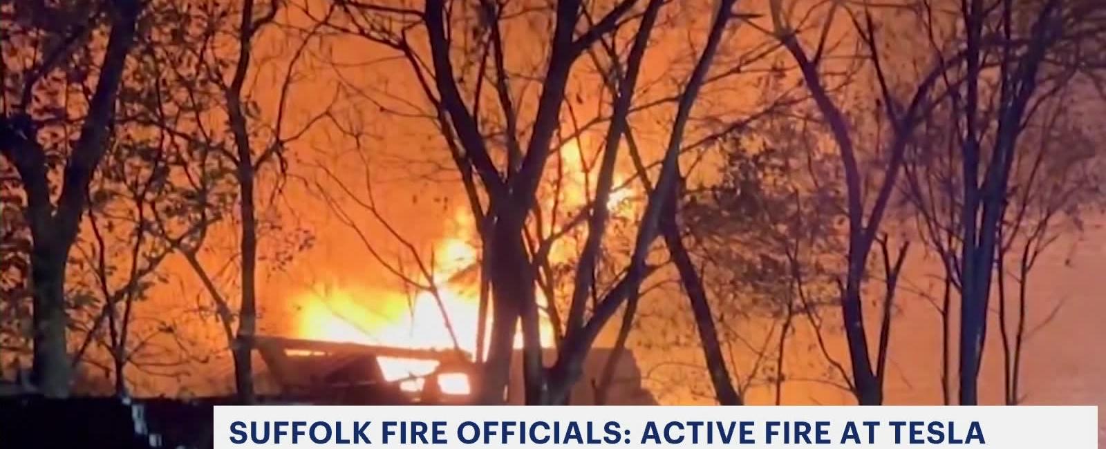 Officials: Fire contained after reigniting at Tesla Science Center in Shoreham