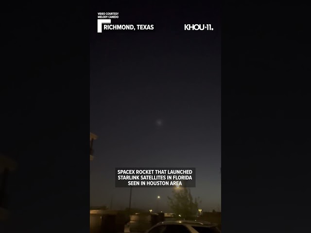 VIDEO: SpaceX rocket seen in Houston area