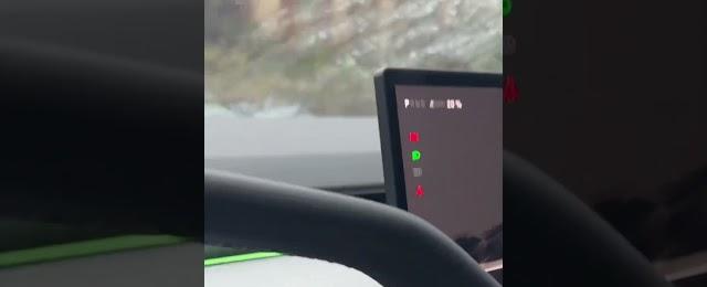 Tesla Cybertruck Windshield Wiper FIRST Wipe! #tesla #cybertruck #shorts