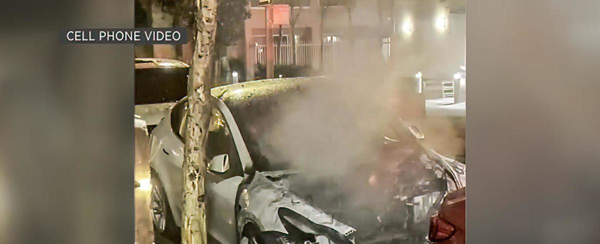 Tesla arsonist in San Francisco caught on camera