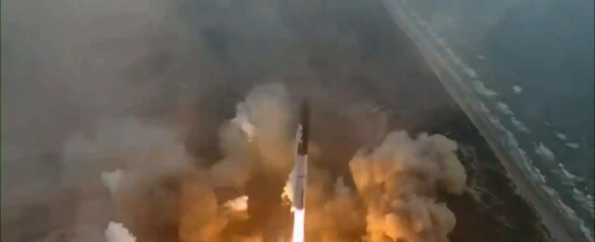 SpaceX launches Super Heavy-Starship rocket on third test flight