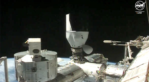 SpaceX Dragon Cargo Spacecraft Docks On International Space Station - Space Coast Daily