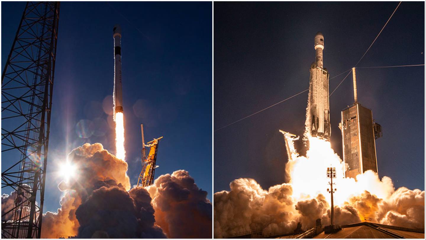 SpaceX plans back-to-back launches Friday for Falcon 9 and Falcon Heavy rockets in Florida