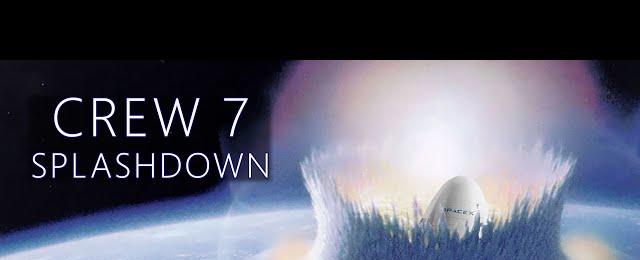 LIVE: Crew-7 deorbit & splashdown in SpaceX Crew Dragon! (12 Mar 2024)