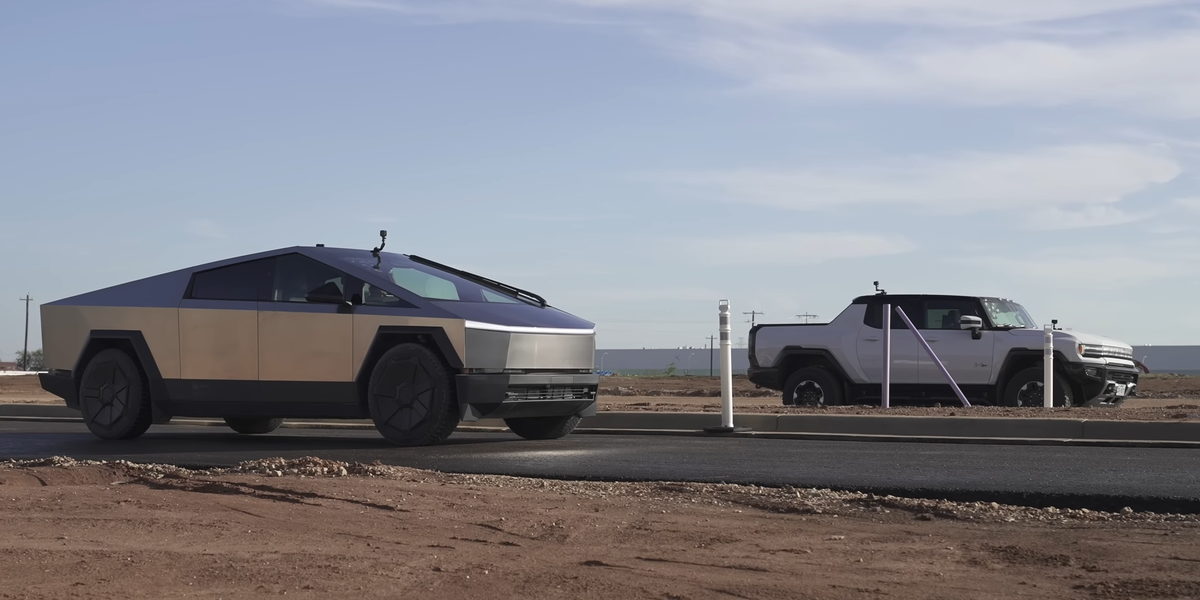 Tesla Cybertruck vs GMC Hummer EV: Duelo de titanes eléctricos en esta drag race