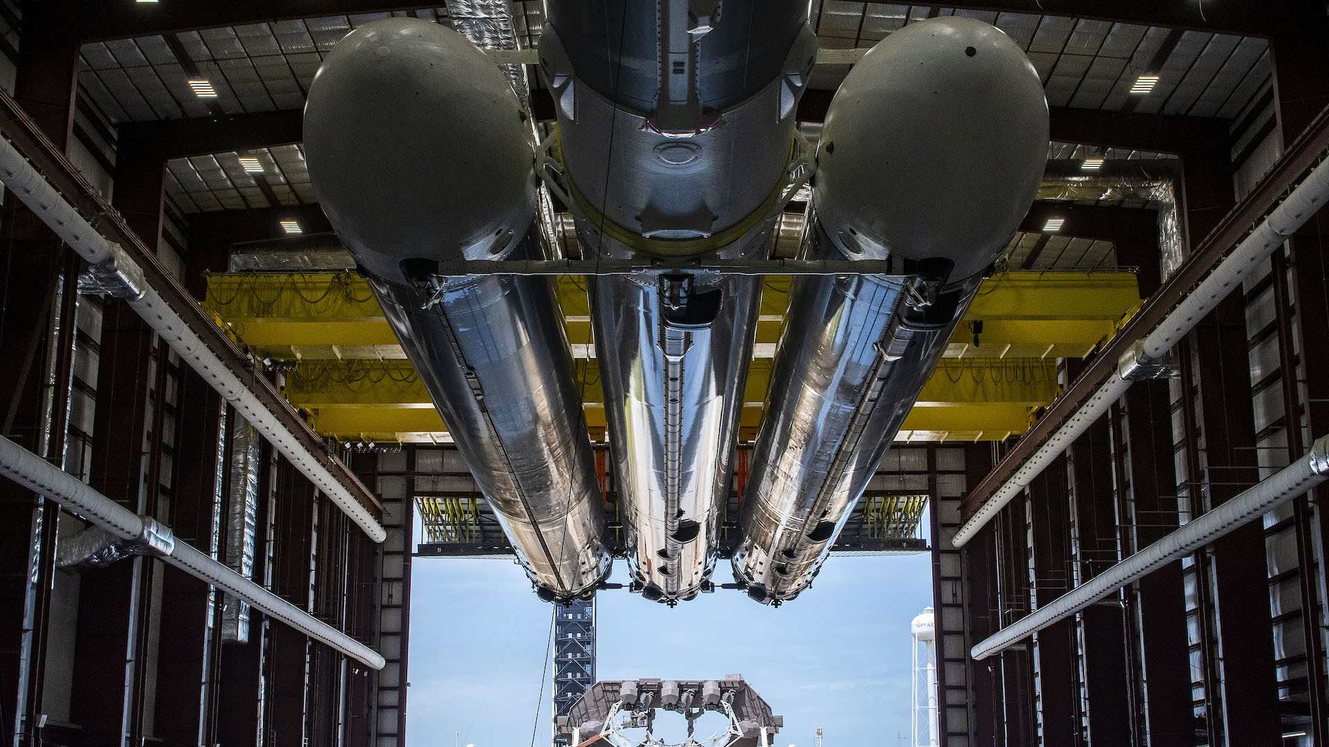 SpaceX shows off Falcon Heavy ahead of massive rocket's sixth launch