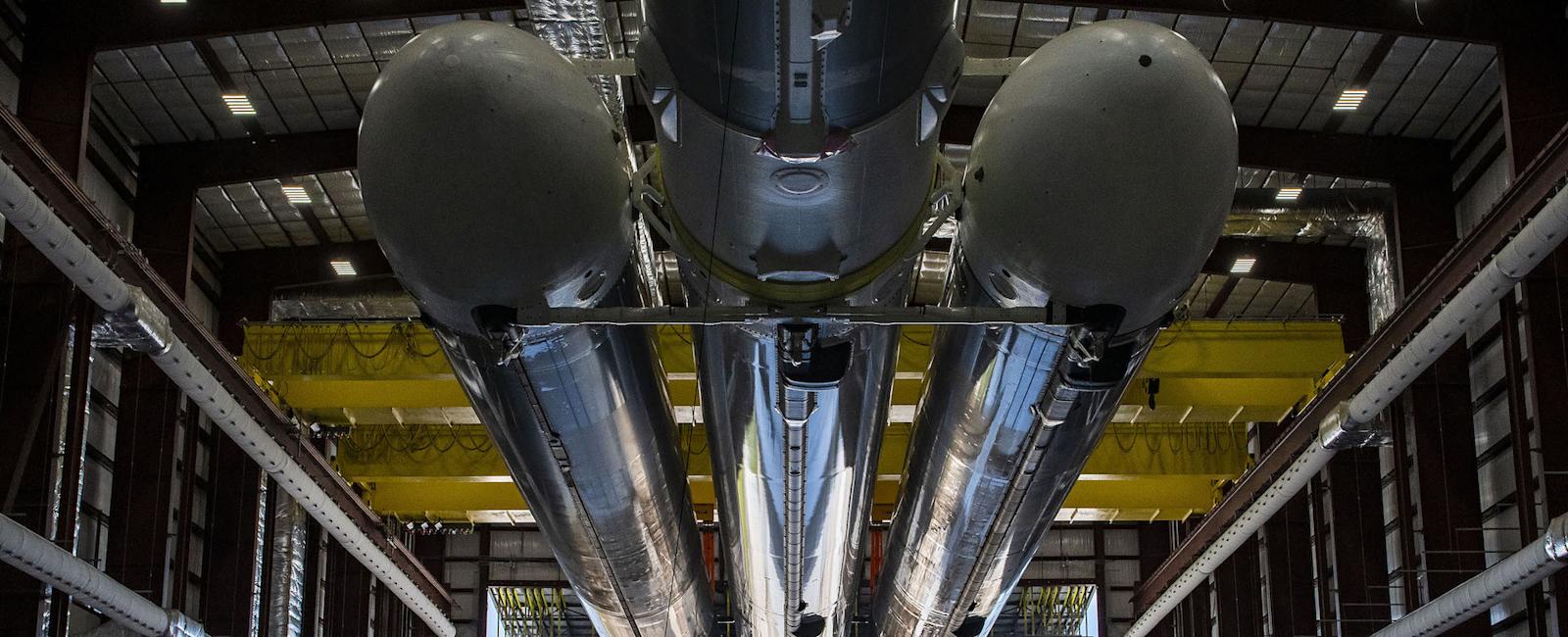 SpaceX shows off Falcon Heavy ahead of massive rocket's sixth launch