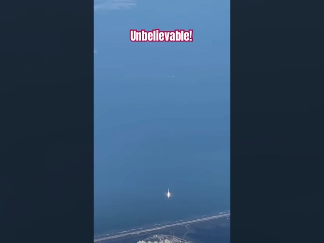 Aboard a Flight, Witnessing the Majestic SpaceX Falcon 9 Soar into the Skies! #shorts #falcon9