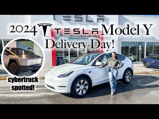 *NEW* 2024 Tesla Model Y Delivery Day | CyberTruck Spotted in Nashville!