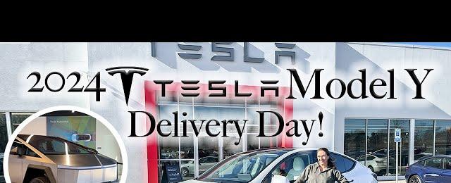 *NEW* 2024 Tesla Model Y Delivery Day | CyberTruck Spotted in Nashville!