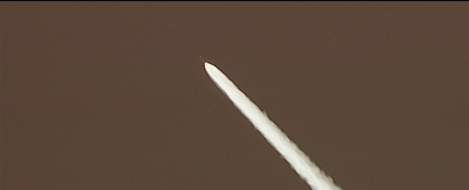 SpaceX Falcon 9 rocket launches from Vandenberg Space Force Base, lights up SoCal coast