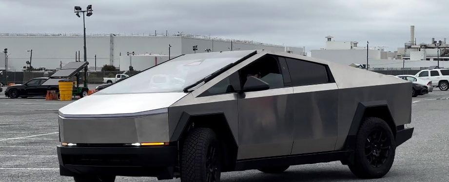 Cybertruck caught doing testing laps as Tesla ramps up its 4680 battery production