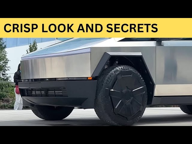 NEW Crisp Look at The Tesla Cybertruck: Hidden Details Are Revealed