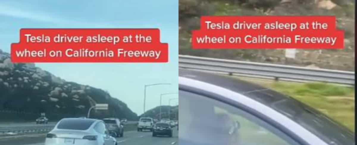 Woman Falls Asleep in Tesla Car While Moving on the Road, Video Goes Viral on TikTok