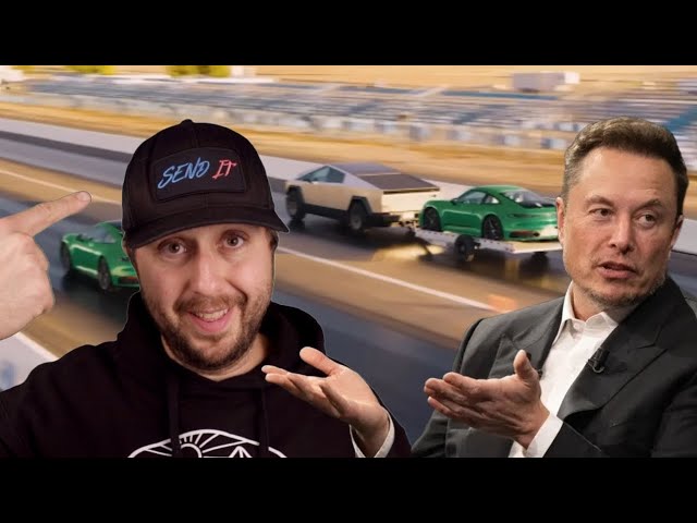 Did Tesla FAKE Cybertruck vs Porsche 911 Drag Race?! #shorts #trending #tesla #porsche #elonmusk