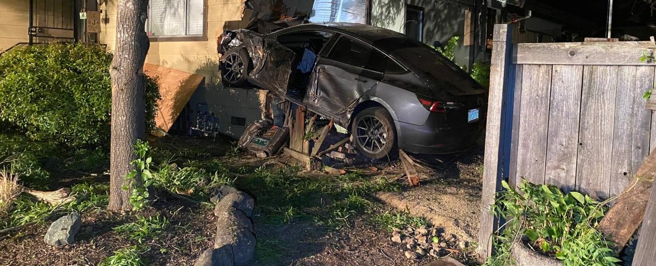 Tesla crash: Sonoma County sheriff's wife arrested for DUI after crashing into Santa Rosa home