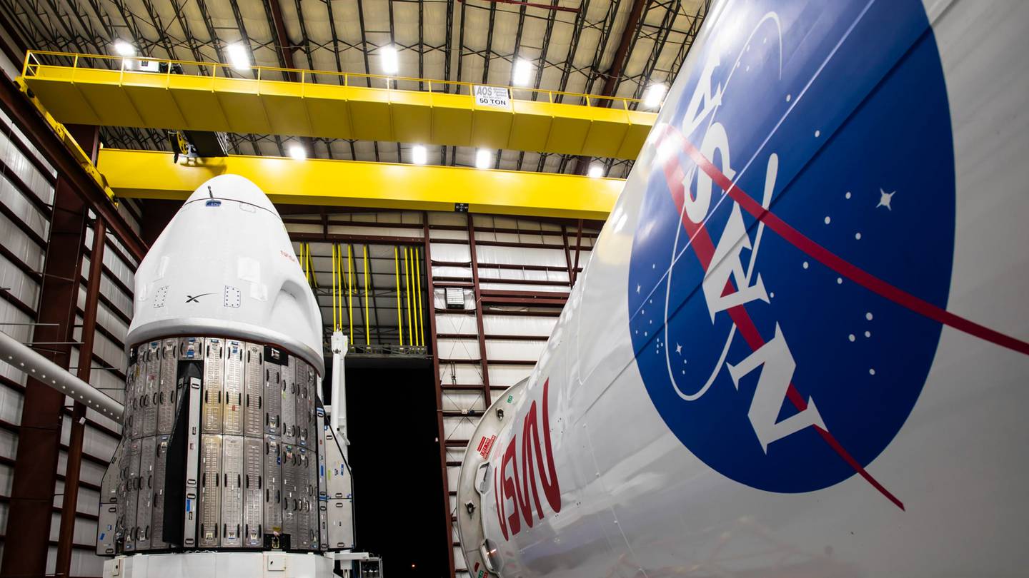 SpaceX Crew Dragon spacecraft arrives at Kennedy Space Center ahead of Crew-8 launch