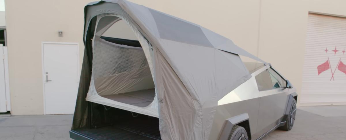 Tesla Cybertruck’s ‘Basecamp’ Tent Is A $3,000 Disappointment