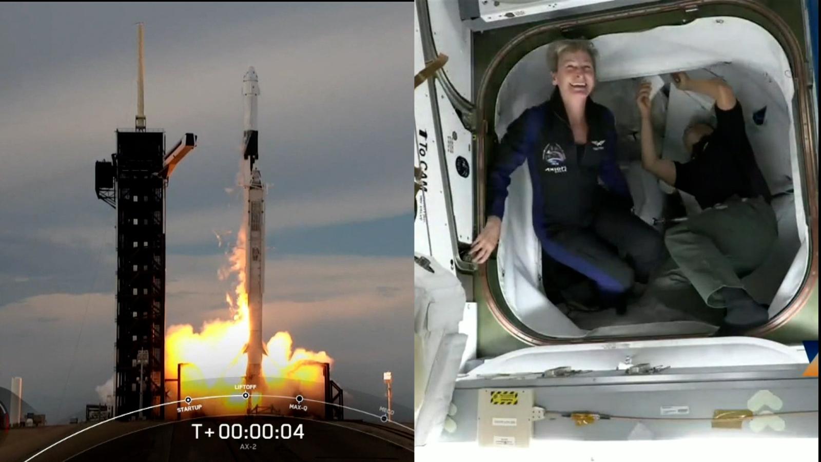 Mira el momento del despegue y acoplamiento de la misión comercial de SpaceX y Axiom | Video | CNN