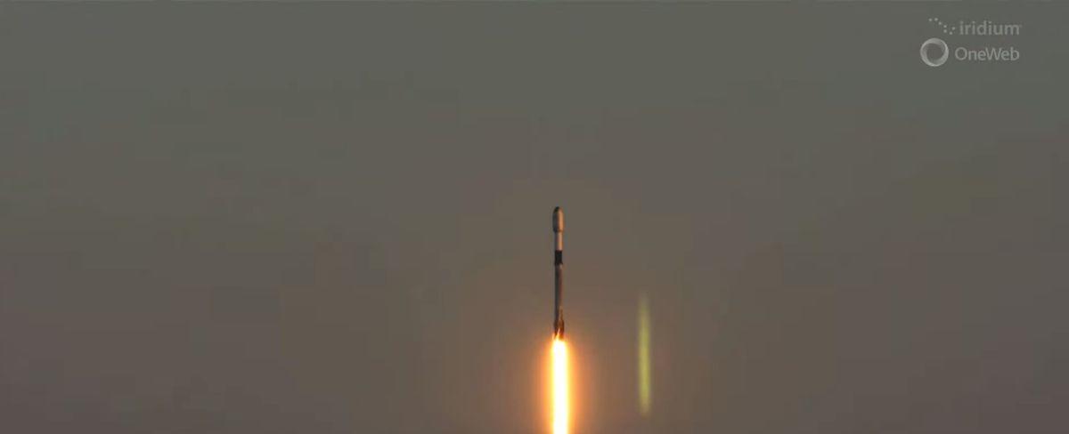 SpaceX launches 21 OneWeb and Iridium satellites, lands rocket in amazing video