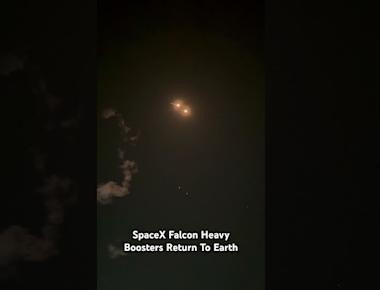 SpaceX Falcon Heavy Boosters Return To Earth | 12.28.23