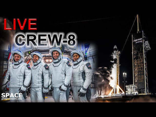 NOW! LIVE SpaceX Falcon 9 Live launch coverage of NASA CREW-8 MISSION